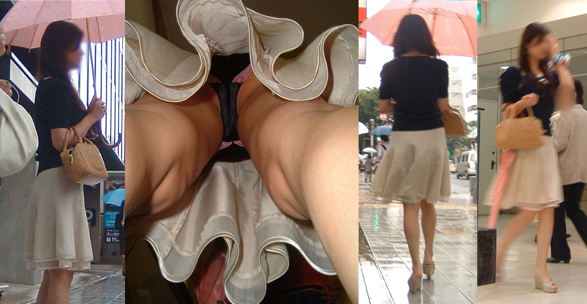 【パンチラエロ画像】夢が隠れたスカート内部を暴露する逆さ撮り！