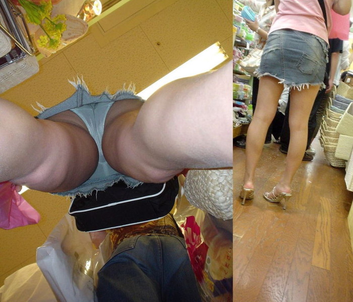 【逆さ撮りエロ画像】女の子のスカートの中身を直下から狙ってみた結果ｗｗｗ 10